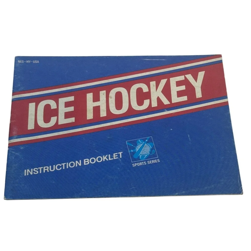 Ice Hockey Nintendo NES Instruction Booklet Manual NES-HY-USA